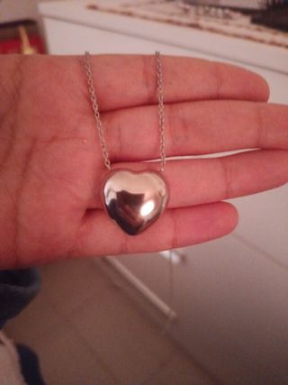 Collana ciondolo cuore argento