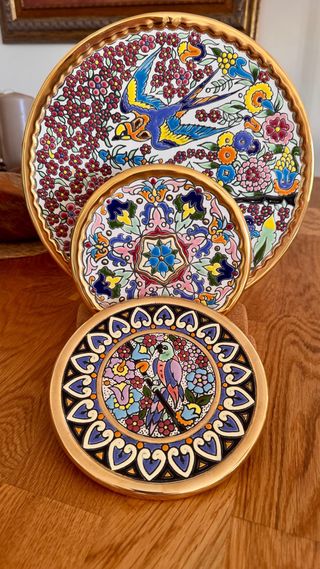 Set di piatti decorativi per ceramica 