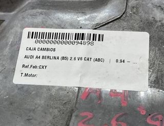 Audi cxy caja cambios a4 berlina (b5) 2.6 v6 94898