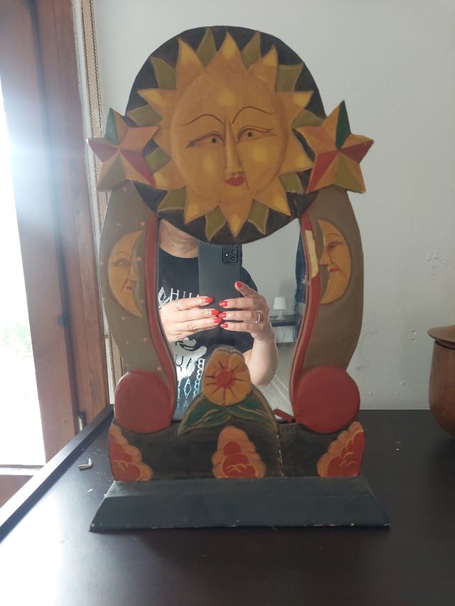 Espejo de sobremesa sol y luna