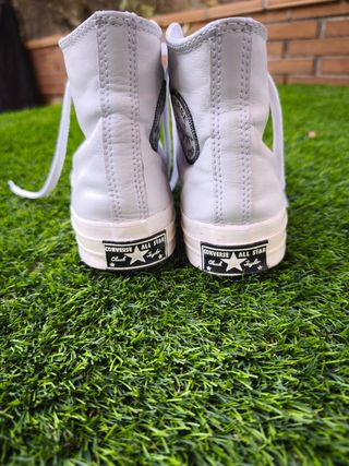 Converse Chuck Taylor Piel Blancas Talla 37