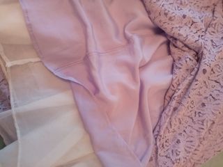 Vestido Amisu malva encaje tirantes