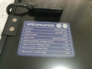 Panel Solar Plegable ECO-WORTHY 100W