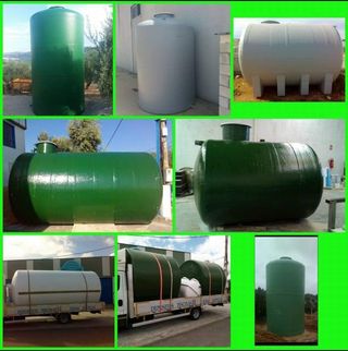 Depósito de poliéster.%