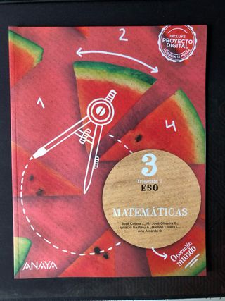 Libro Matemáticas 3ESO Trimestre 2 ANAYA