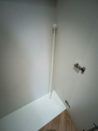 Barra cortina Ikea blanca 