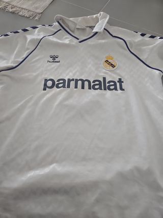 Camiseta Retro Real Madrid Hummel Blanca