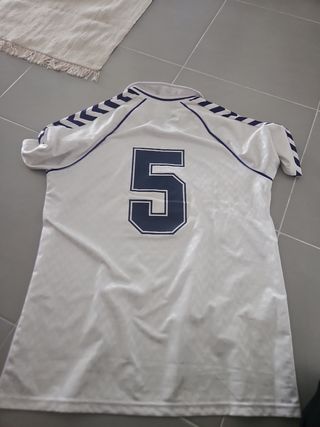 Camiseta Retro Real Madrid Hummel Blanca