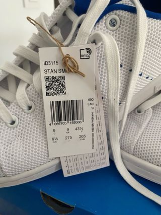 Adidas Stan Smith Blancas y Azules Talla 43 1/3