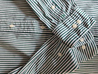 Camisa Calvin Klein Rayas Verde y Blanca