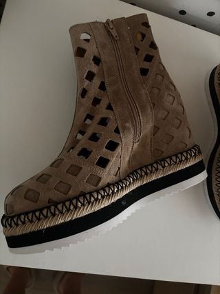 Botines cuña ALPE Miller Marrones Nuevos