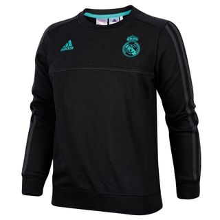 Sudadera Real Madrid Adidas Negra y Turquesa