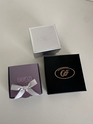 Conjunto de 3 caixas para jóias