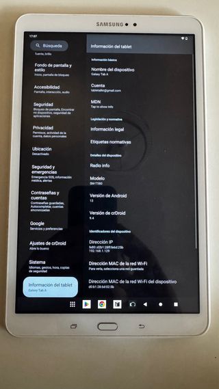 Samsung Galaxy Tab A6 Blanca