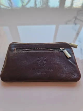 Monedero de piel Florence Moon marrón
