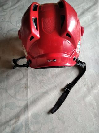 Casco Hockey Reebok Rojo Talla M. Se puede ajustar