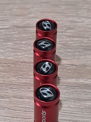 Tapones Válvula Hyundai Sports Rojo
