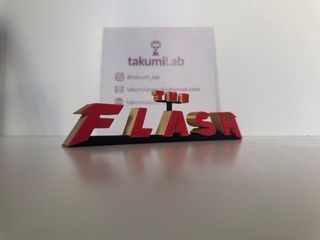 Letrero The Flash 3D