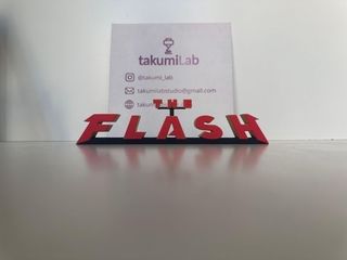 Letrero The Flash 3D