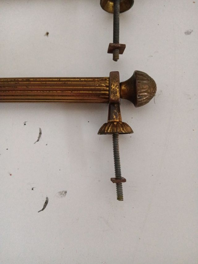 Coppia Maniglie Vintage Ottone