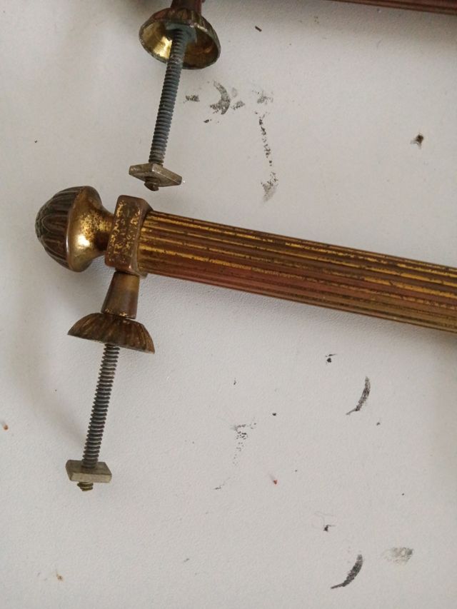 Coppia Maniglie Vintage Ottone