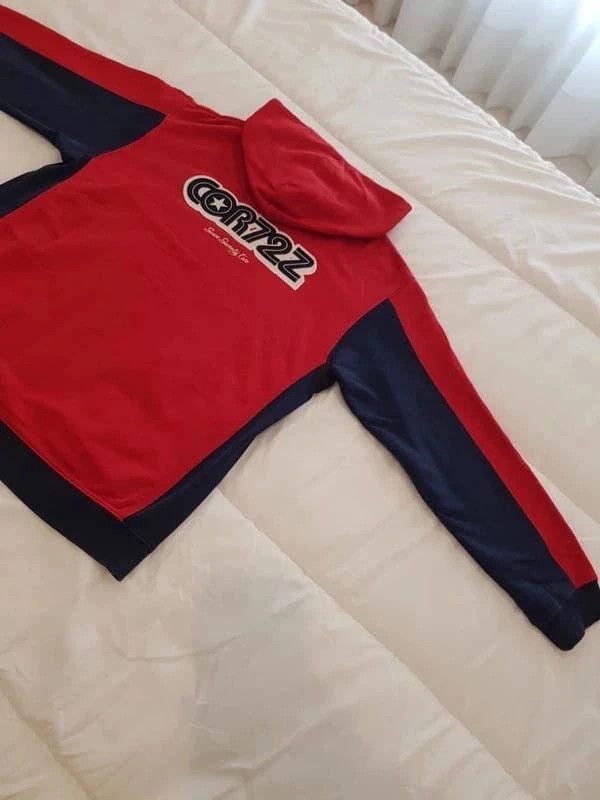 Sudadera Nike COR72Z Roja con Capucha y Cremallera