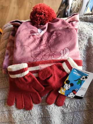 Conjunto Disney Gorro, Guantes y Bufanda