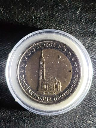 Moneda 2 Euros Alemania 2003 Hamburg