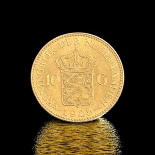 10 Gulden Netherlands 1925 Gold Coin