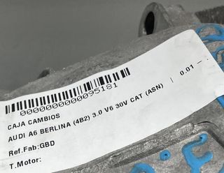 Audi 95181 caja cambios gbd a6 berlina 3.0 v6 30v