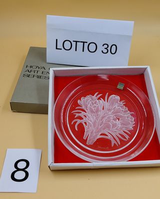 Vassoio Hoya Cristallo 3D Fiori