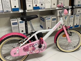 Bicicleta infantil B'Twin rosa