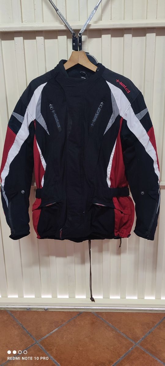 Chaqueta de moto Held negra y roja