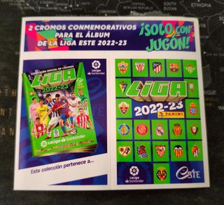 Cromos conmemorativos Liga Este 2022-2023