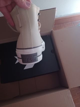 Zapatillas Converse Beige/Blanco Piel