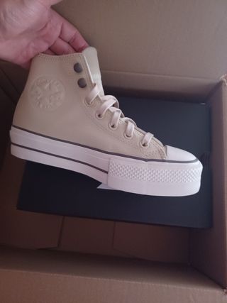 Zapatillas Converse Beige/Blanco Piel