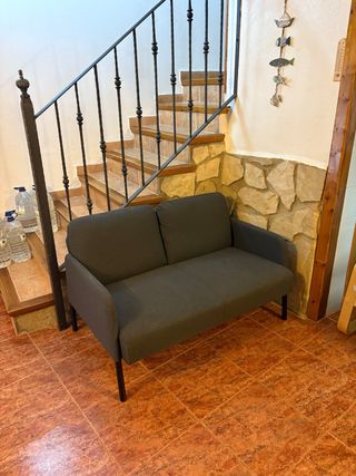 Sofá de 2 plazas gris