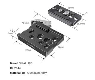 SmallRig Placa y Abrazadera Liberación Rápida