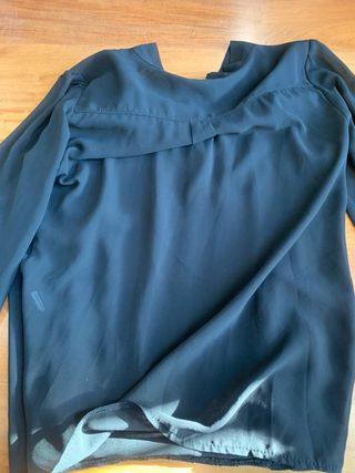 Blusa nera DANi con fiocco taglia m