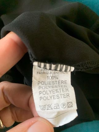 Blusa nera DANi con fiocco taglia m