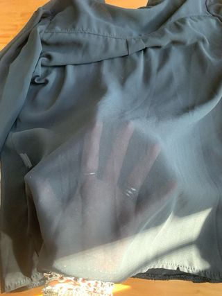 Blusa nera DANi con fiocco taglia m