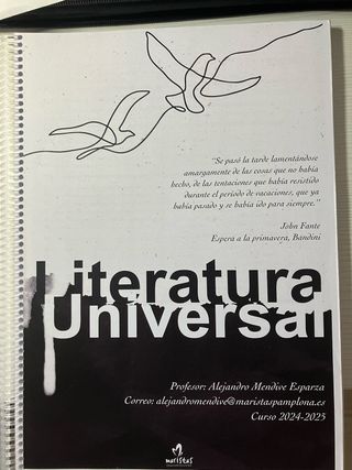 Libro literatura 2bachilleraro Maristas