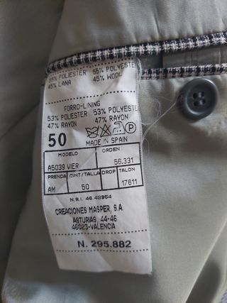 Americana cuadros hombre