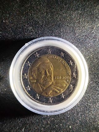 Moneda 2 Euros Helmut Schmidt 1918-2015