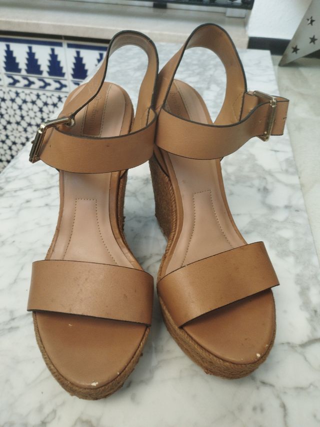 Sandalias cuña Stradivarius Talla 39