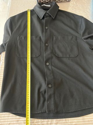 Camicia Zara Uomo S Maniche Corte Nera