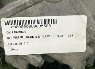 Su1010 caja de cambios renault vel satis bj0 95580