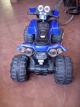 Quad eléctrico infantil azul
