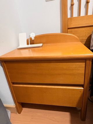 Juego de dormitorio madera
