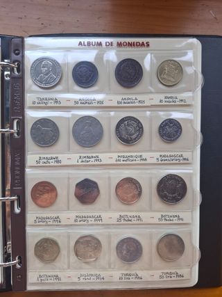 16 monedas Tanzania, Angola, Zambia,Madagascar, Tu